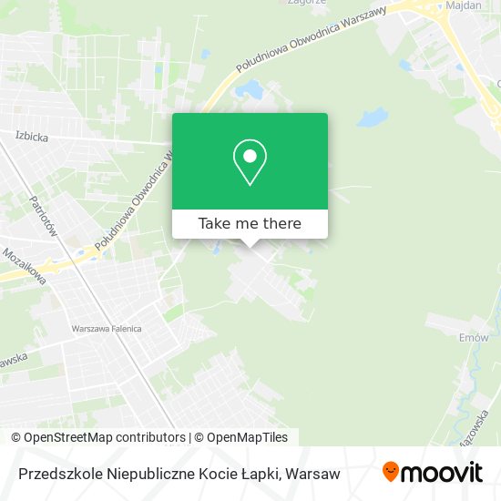 Przedszkole Niepubliczne Kocie Łapki map