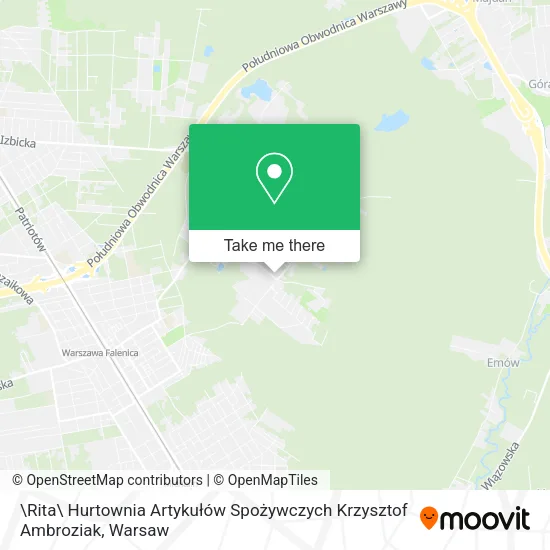 \Rita\ Hurtownia Artykułów Spożywczych Krzysztof Ambroziak map