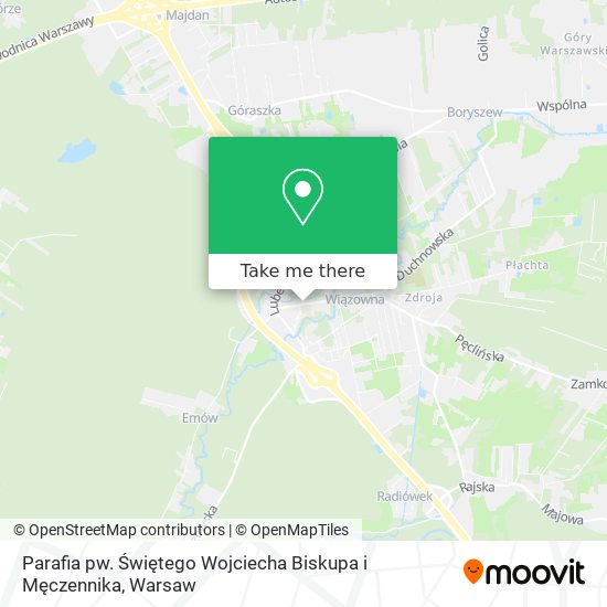 Parafia pw. Świętego Wojciecha Biskupa i Męczennika map