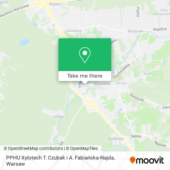 PPHU Xylotech T. Czubak i A. Fabiańska-Najda map