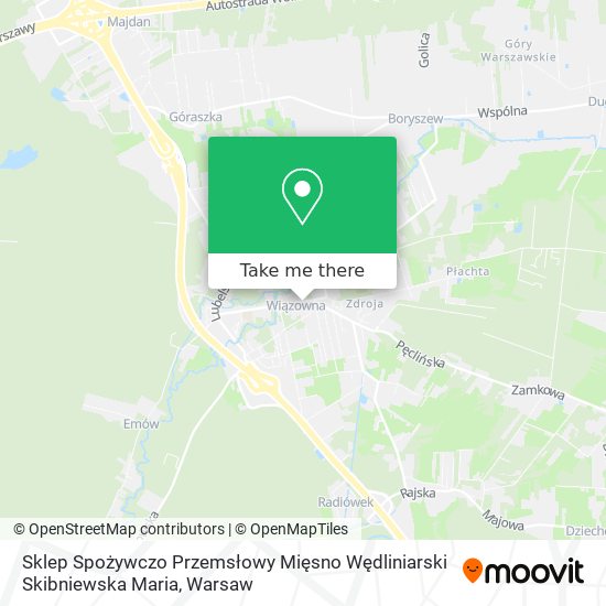 Sklep Spożywczo Przemsłowy Mięsno Wędliniarski Skibniewska Maria map