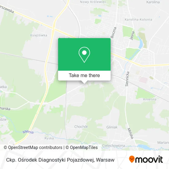 Карта Ckp. Ośrodek Diagnostyki Pojazdowej
