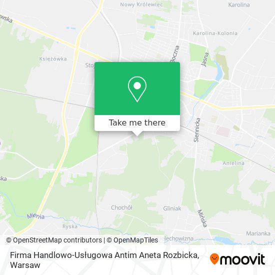 Firma Handlowo-Usługowa Antim Aneta Rozbicka map