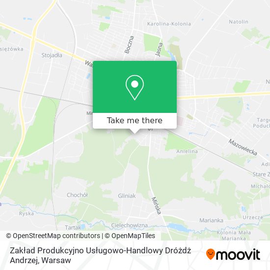 Zakład Produkcyjno Usługowo-Handlowy Dróżdż Andrzej map