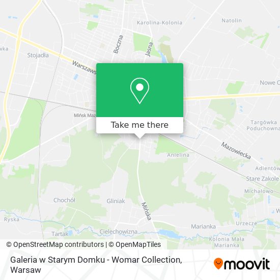 Galeria w Starym Domku - Womar Collection map