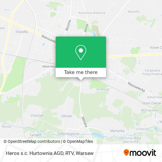 Heros s.c. Hurtownia AGD, RTV map