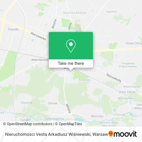 Nieruchomosci Vesta Arkadiusz Wiśniewski map