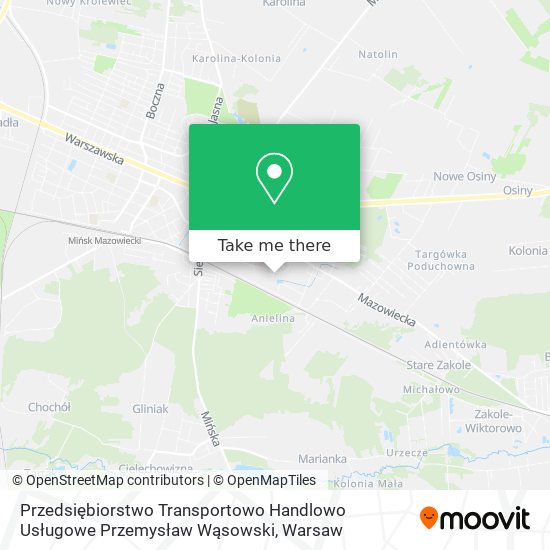 Przedsiębiorstwo Transportowo Handlowo Usługowe Przemysław Wąsowski map