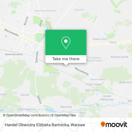 Handel Obwoźny Elżbieta Bartnicka map