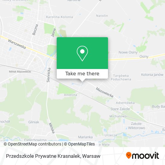 Przedszkole Prywatne Krasnalek map