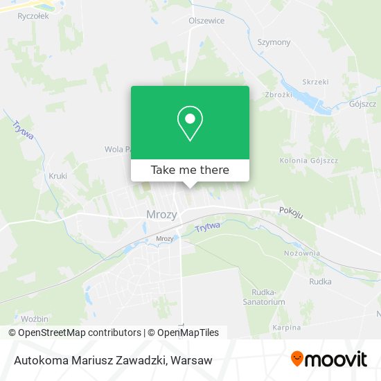 Autokoma Mariusz Zawadzki map