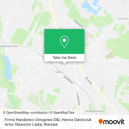Firma Handlowo Usługowa D&L Hanna Danilczuk Artur Sławomir Lipka map