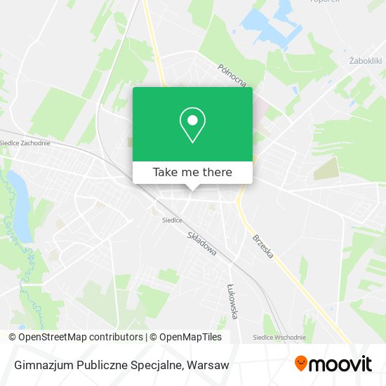 Gimnazjum Publiczne Specjalne map