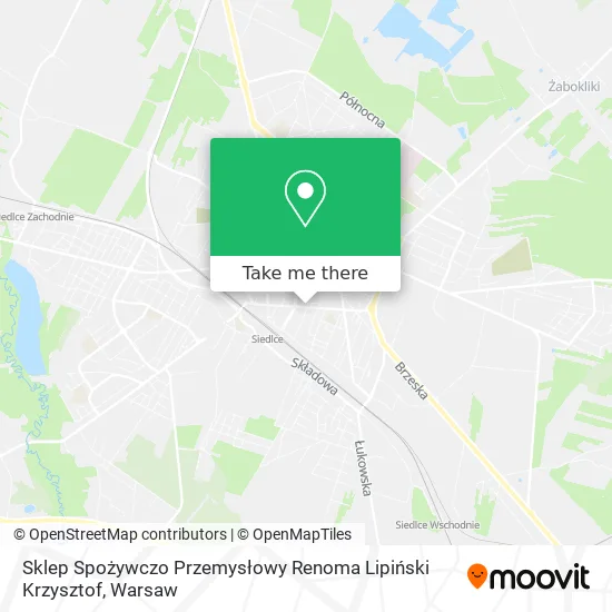 Sklep Spożywczo Przemysłowy Renoma Lipiński Krzysztof map