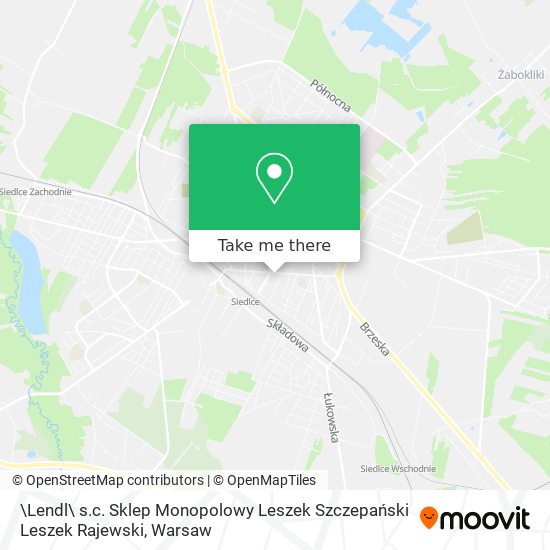 \Lendl\ s.c. Sklep Monopolowy Leszek Szczepański Leszek Rajewski map