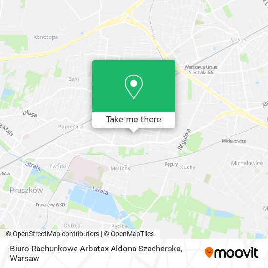 Biuro Rachunkowe Arbatax Aldona Szacherska map