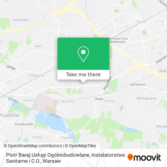 Piotr Barej Usługi Ogólnobudowlane, Instalatorstwo Sanitarne i C.O. map