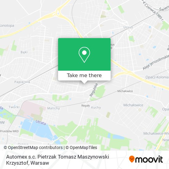 Automex s.c. Pietrzak Tomasz Maszynowski Krzysztof map