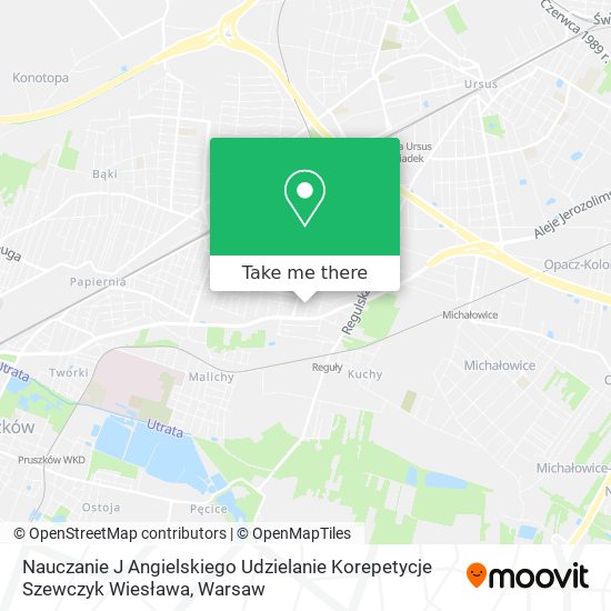 Nauczanie J Angielskiego Udzielanie Korepetycje Szewczyk Wiesława map