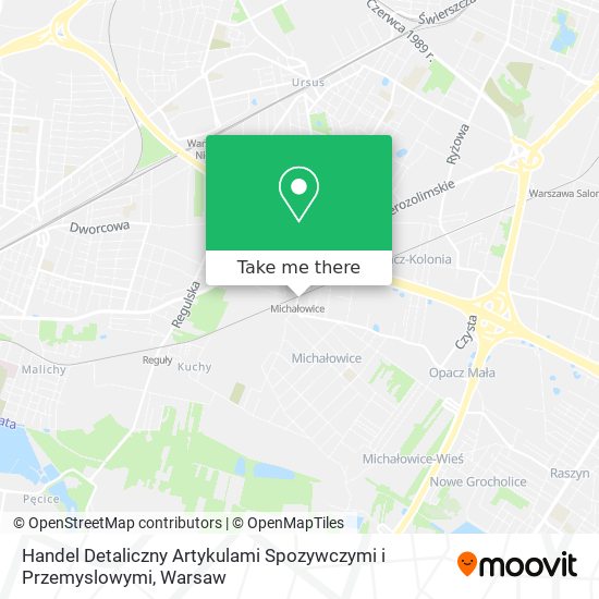 Handel Detaliczny Artykulami Spozywczymi i Przemyslowymi map