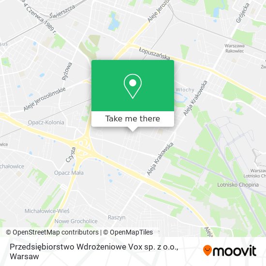 Przedsiębiorstwo Wdrożeniowe Vox sp. z o.o. map