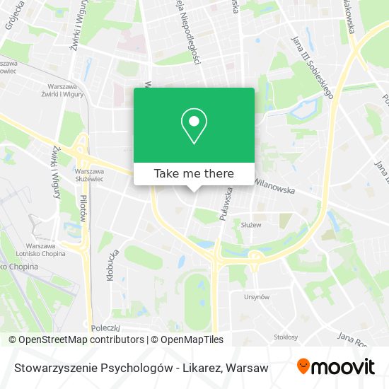 Карта Stowarzyszenie Psychologów - Likarez