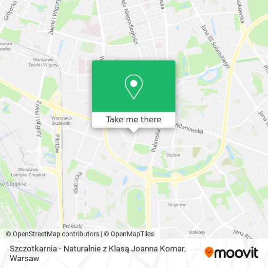 Szczotkarnia - Naturalnie z Klasą Joanna Komar map