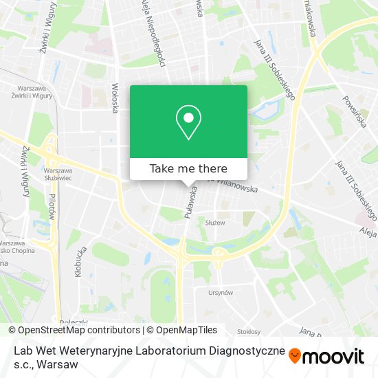 Lab Wet Weterynaryjne Laboratorium Diagnostyczne s.c. map