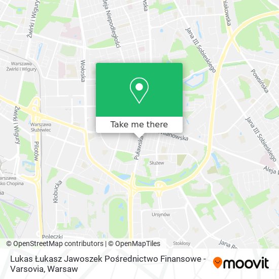 Lukas Łukasz Jawoszek Pośrednictwo Finansowe - Varsovia map