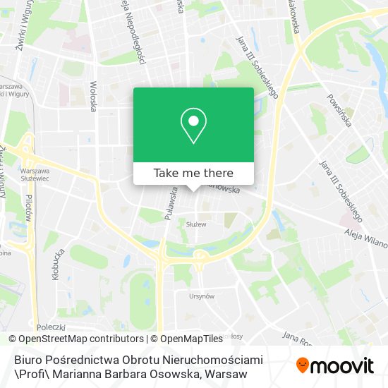 Biuro Pośrednictwa Obrotu Nieruchomościami \Profi\ Marianna Barbara Osowska map