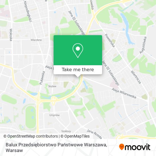 Карта Balux Przedsiębiorstwo Państwowe Warszawa