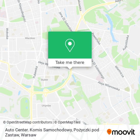 Карта Auto Center. Komis Samochodowy, Pożyczki pod Zastaw