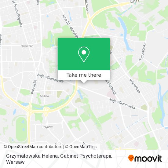 Grzymałowska Helena. Gabinet Psychoterapii map