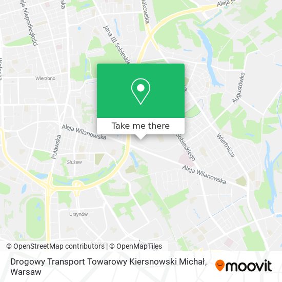 Карта Drogowy Transport Towarowy Kiersnowski Michał