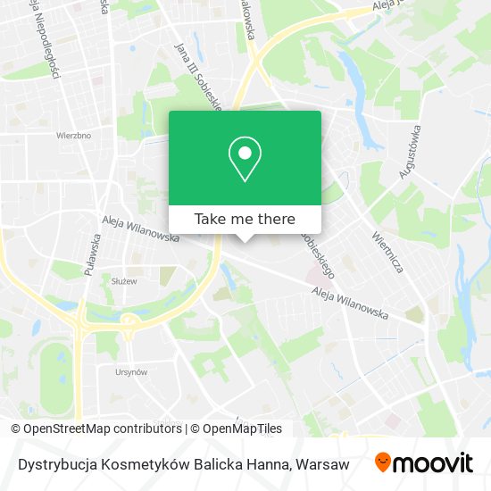 Dystrybucja Kosmetyków Balicka Hanna map