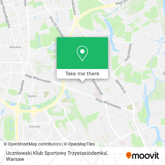 Карта Uczniowski Klub Sportowy Trzystasiódemka'