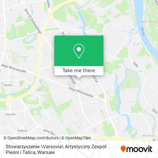 Stowarzyszenie \Varsovia\ Artystyczny Zespół Pieśni i Tańca map