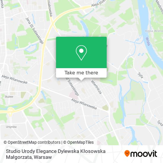 Studio Urody Elegance Dylewska Kłosowska Małgorzata map