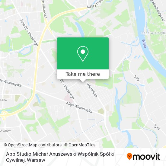 Карта App Studio Michał Anuszewski Wspólnik Spółki Cywilnej
