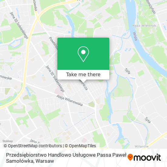 Przedsiębiorstwo Handlowo Usługowe Passa Paweł Samołówka map