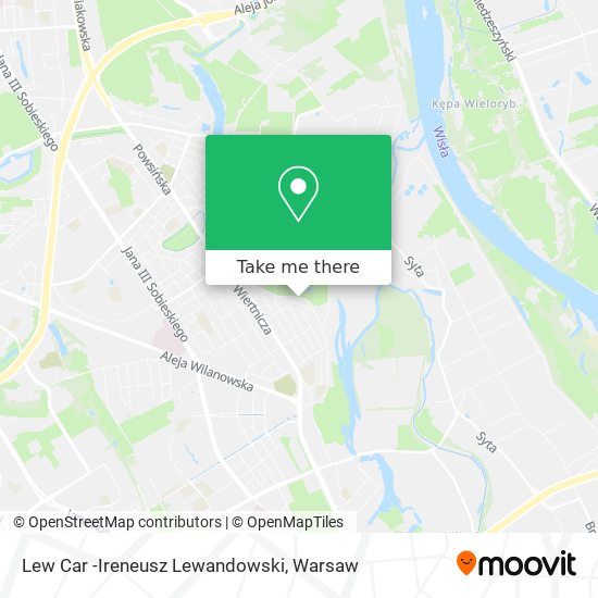 Lew Car -Ireneusz Lewandowski map