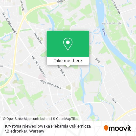 Krystyna Niewęgłowska Piekarnia Cukiernicza \Biedronka\ map