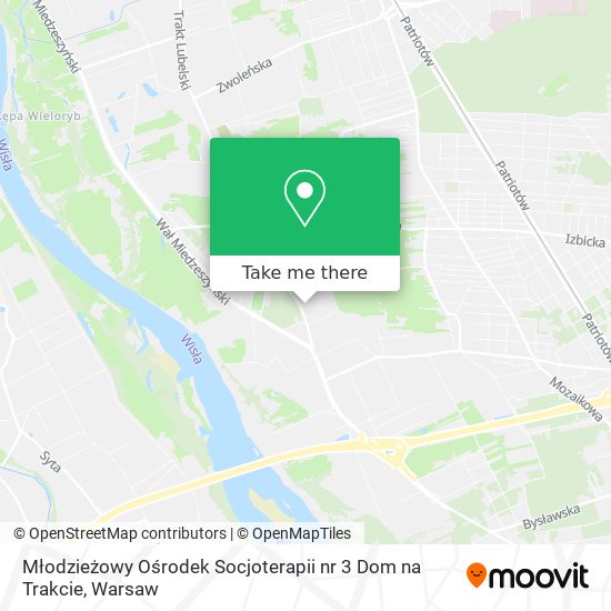 Młodzieżowy Ośrodek Socjoterapii nr 3 Dom na Trakcie map