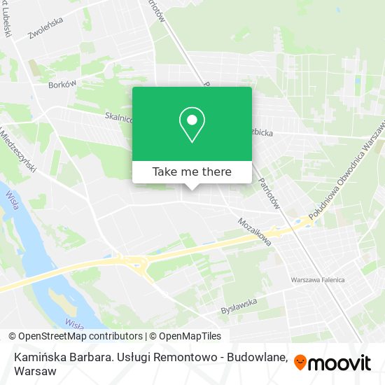 Kamińska Barbara. Usługi Remontowo - Budowlane map