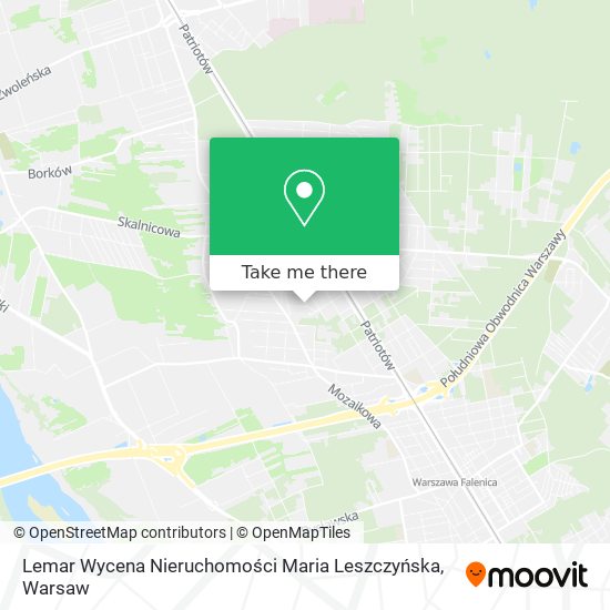 Карта Lemar Wycena Nieruchomości Maria Leszczyńska