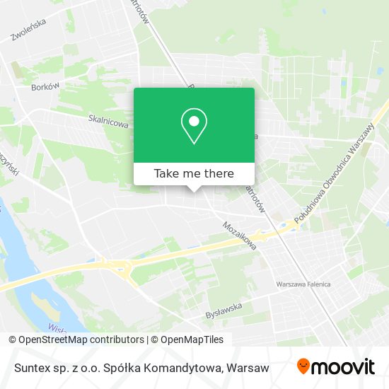 Suntex sp. z o.o. Spółka Komandytowa map