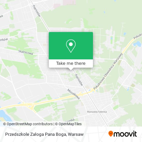 Карта Przedszkole Załoga Pana Boga