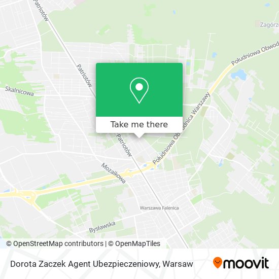 Dorota Zaczek Agent Ubezpieczeniowy map