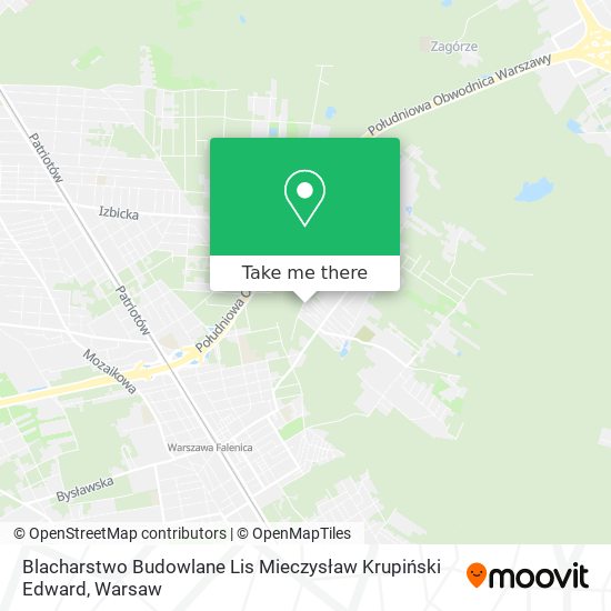 Blacharstwo Budowlane Lis Mieczysław Krupiński Edward map