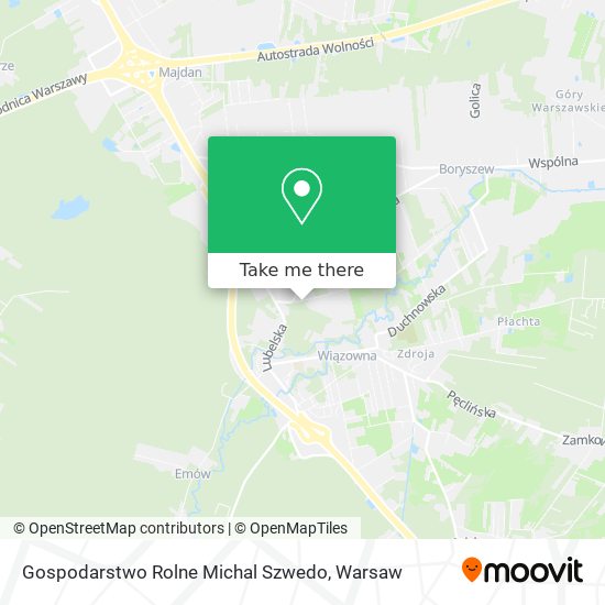 Gospodarstwo Rolne Michal Szwedo map